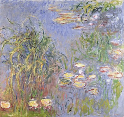 Seerosen, Grasbüschel von Claude Monet